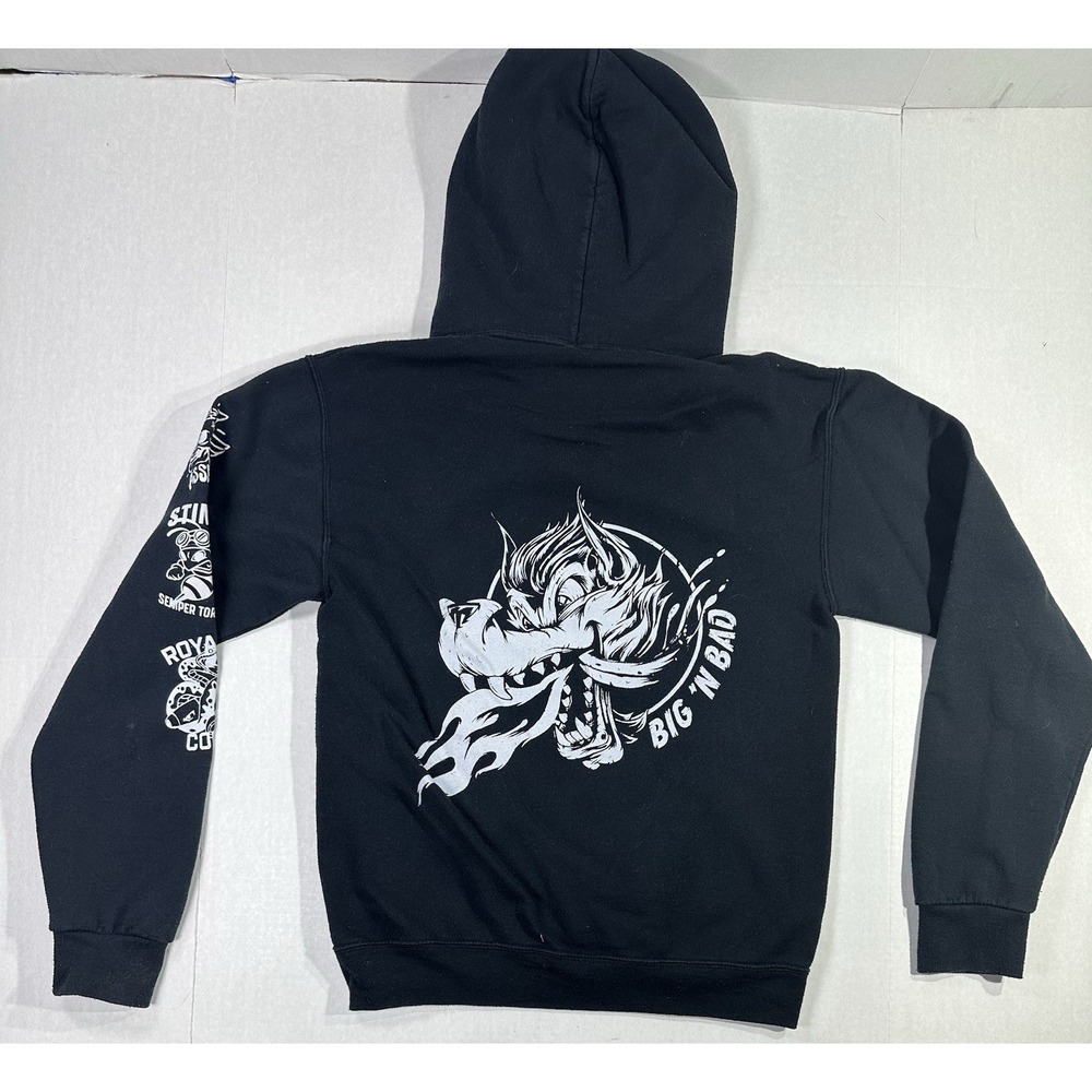 Call of Duty Vanguard Hoodie Big 'N Bad Wolf Graphic Black Sweatshirt Size S/M